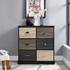 Dorel Home Mercer 6 Door Storage Cabinet