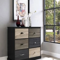 Dorel Home Mercer 6 Door Storage Cabinet