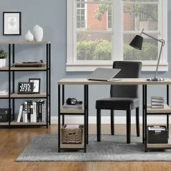 Dorel Home Elmwood Double Pedestal Desk