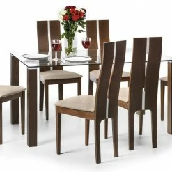 Julian Bowen Cayman Dining Set 6 Chairs Size