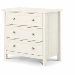 Julian Bowen Maine 3 Drawer Chest Surf White