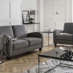 Julian Bowen Vivo 3 Seater Sofa Dusk Grey Chenille