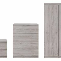 Julian Bowen Jupiter 4 Drawer Chest Grey Oak Baths