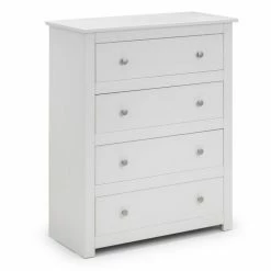 Julian Bowen Radley 4 Drawer Chest White