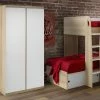 Julian Bowen Jupiter 2 Door Wardrobe White And Oak
