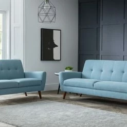 Julian Bowen Monza 3 Seater Sofa Blue