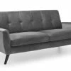 Julian Bowen Monza 3 Seater Sofa Grey Velvet