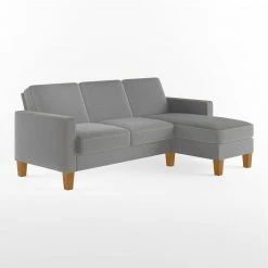 Dorel Home Bowen Corner Sofa With Contrast Welting