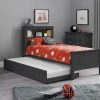 Julian Bowen Maine Bookcase Bed Anthracite