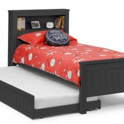 Julian Bowen Maine Bookcase Bed Anthracite
