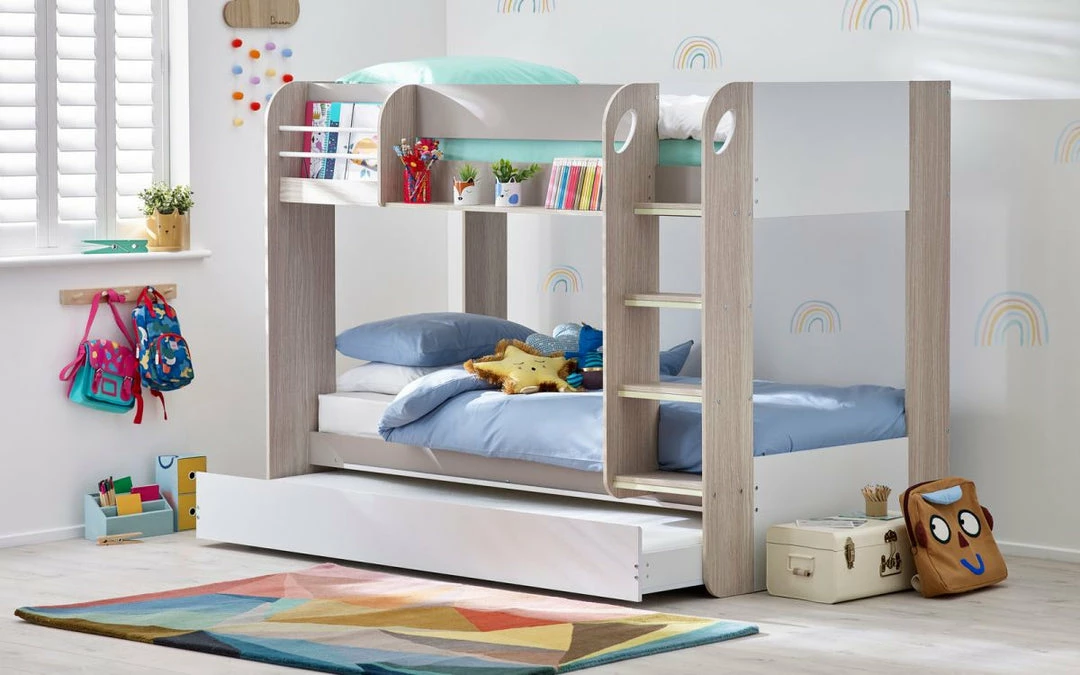 Julian Bowen Mars Bunk And Underbed - Taupe Bunk Beds