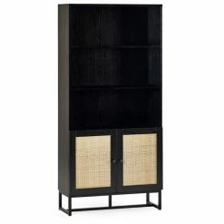 Julian Bowen Padstow Tall Bookcase - Black
