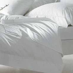Harwood Textiles Bellissimo 400 TC Cotton Duvet Cover Sets White Baths