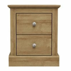 LPD Furniture Devon Oak Bedside Cabinet