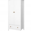 Steens Heston White And Pine 2 Door Wardrobe