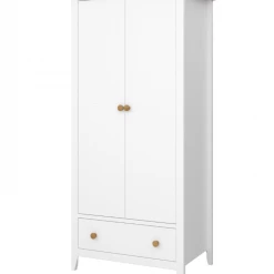Steens Heston White And Pine 2 Door Wardrobe