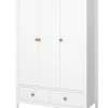 Steens Heston White And Pine 3 Door Wardrobe