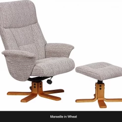 Baths GFA Marseille Recliner And Foot Stool