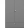 Steens 4 Kids 2 Door 1 Drawer Wardrobe Grey