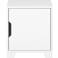 Steens Loke Bed Side Table White