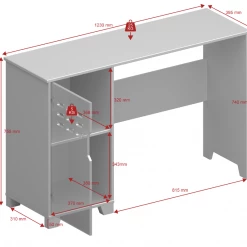 Steens Loke Desk Grey