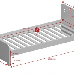 Steens Loke Bed Grey