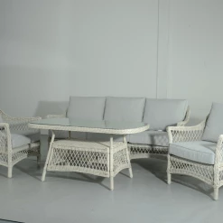Signature Weave Rose 5 Seat Sofa Set