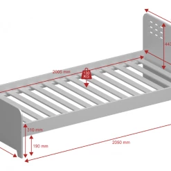 Beds Steens Loke Bed White