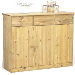 Steens Mario 3 Door 3 Drawer Sideboard Lyed Oil
