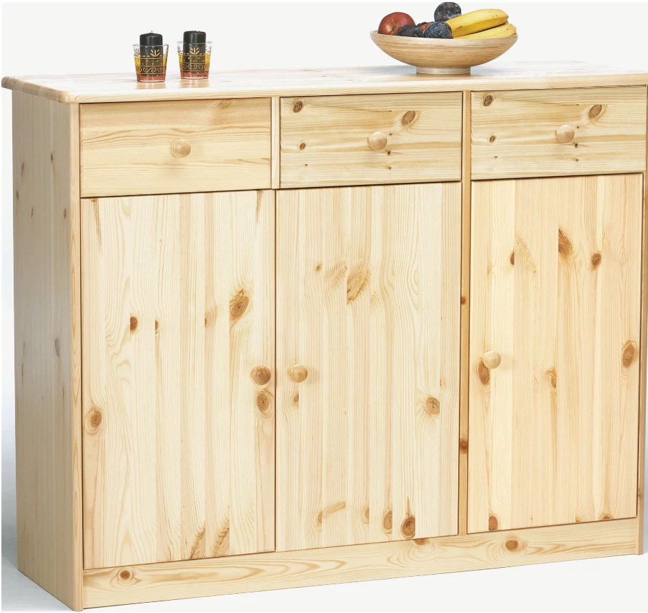 Steens Mario 3 Door 3 Drawer Sideboard Pine