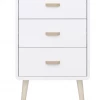 Steens Mino 3 Drawer Bedside White