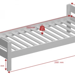 Steens Nice Single Bed White Beds