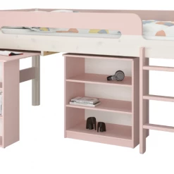 Steens Oniria Mid Sleeper Pink And Whitewash Mid Sleepers