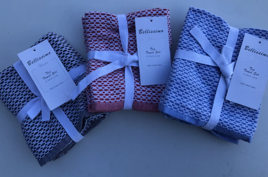 Harwood Textiles Bellissimo Luxe 2 Pack Tea Towel Baths
