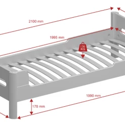 Steens Oniria Single Bed Pink And Whitewash Beds
