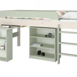 Steens Oniria Mid Sleeper Green And Whitewash Mid Sleepers