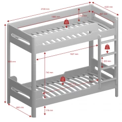 Steens Oniria Bunk Bed Green And Whitewash