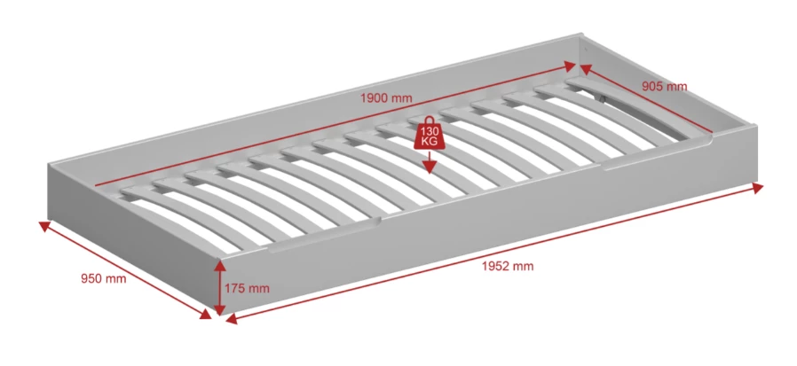 Steens Oniria Underbed Drawer Green And Whitewash