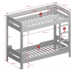 Steens Oniria Bunk Bed Blue And Whitewash
