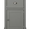 Steens Sandringham 1 Door 1 Drawer Bedside Grey Baths