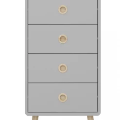 Baths Steens Soft Line 5 Drawer Narrow Chest Grey