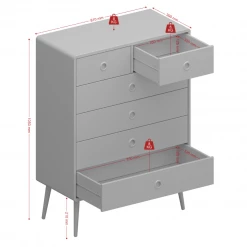 Baths Steens Soft Line 2 + 4 Chest Grey