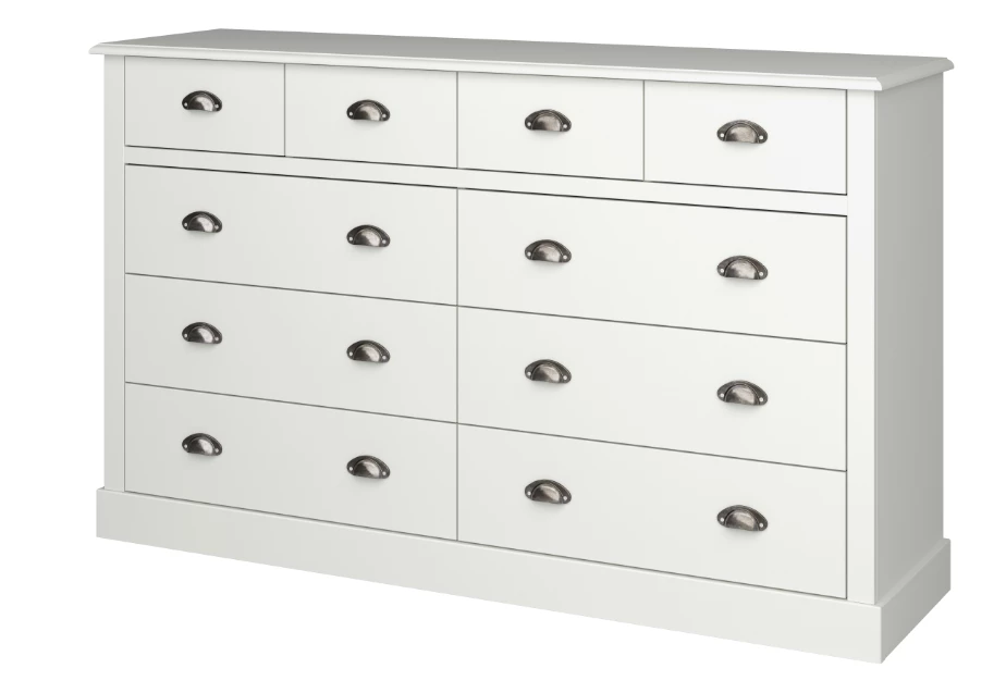 Steens Sandringham 4 + 6 Drawer Sideboard White