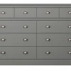 Steens Sandringham 4 + 6 Drawer Sideboard Grey