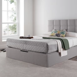 Beds Kaydian Whitburn Spirit Silver Ottoman Bed Frame