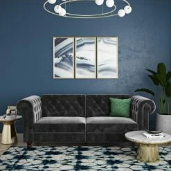 Dorel Home Felix Chesterfield Sofa Bed Baths