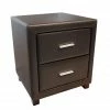 Time Living Dorset Brown 2 Drawer Bedside Chest