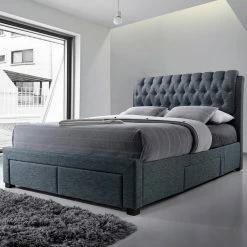 Bed Frames Artisan Bed Company Draw Fabric Bed