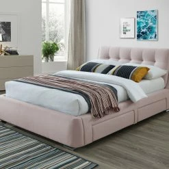 Artisan Bed Company Fabric 4 Side Draws Bed Beds