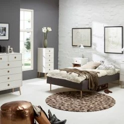 Steens Soft Line White Bed Frame Bed Frames